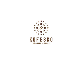 KOFESKO烤咖啡品牌标志