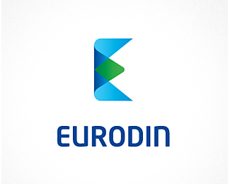 Eurodin字母创意标志设计欣赏