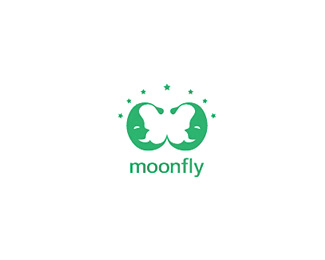 MOONFLY家纺品牌标志设计欣赏