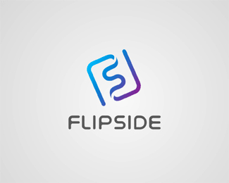 Flipside另一面字母创意标志设计