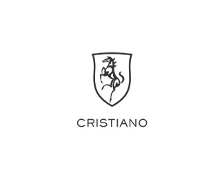 Cristiano盾形品牌标志设计