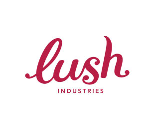 lush女性标志字母字体设计